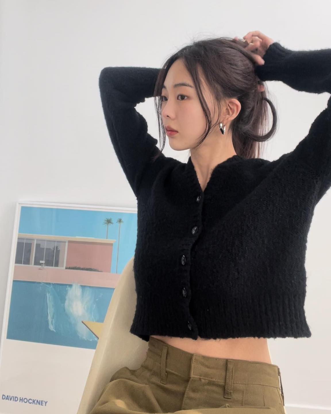 기본 검정 가디건@챙기자☑️🖤 이미지
