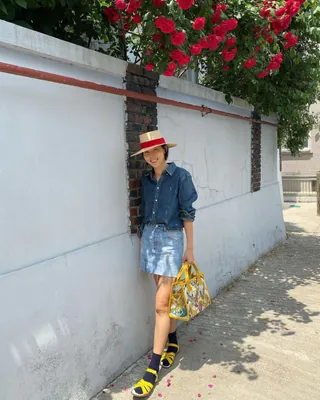 캐주얼하게 데님셔츠 입자💙👔 이미지
