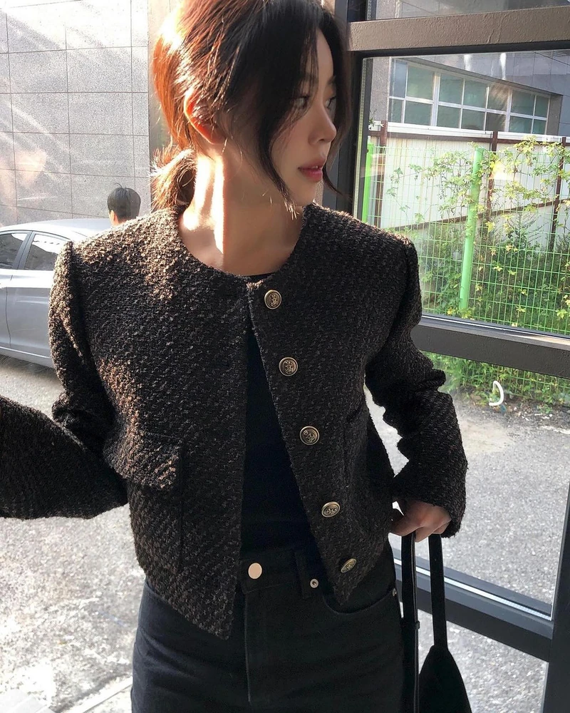 클래식 올드머니룩🤎트위드자켓 이미지1