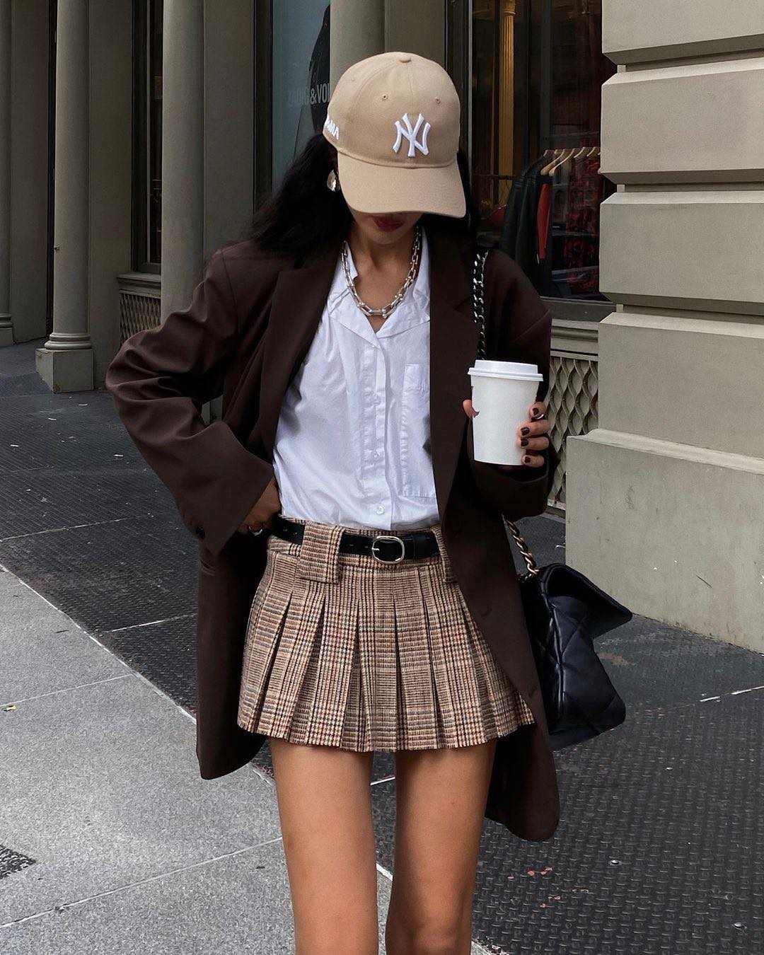 가을엔 플리츠스커트 코디🍂🤎 이미지