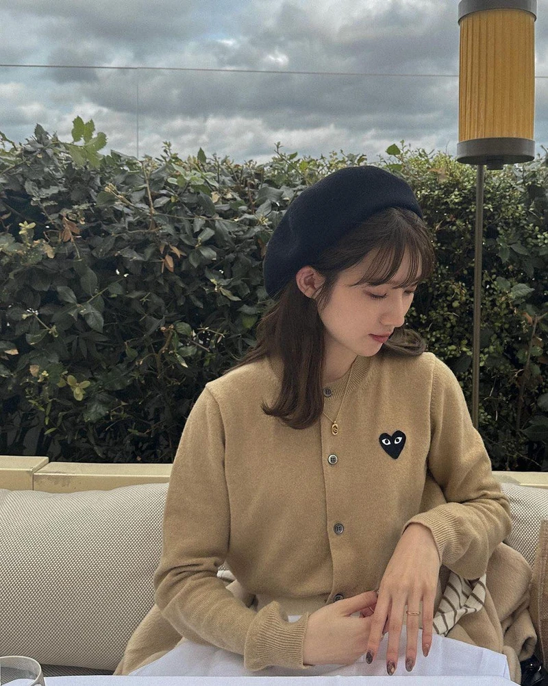 귀여운 포인트🖤 꼼데가디건🧶 이미지2