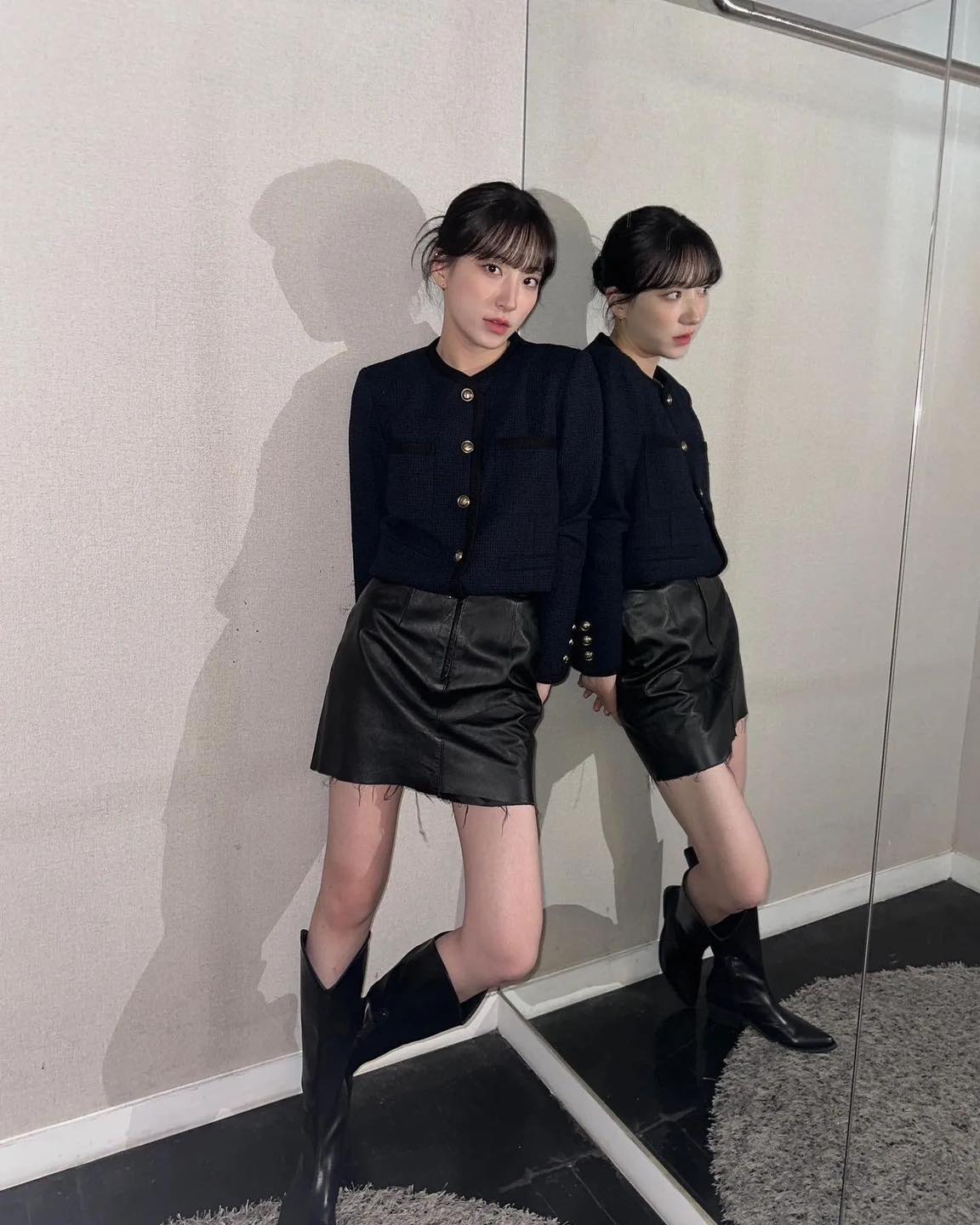 가을 기본 아우터🖤✨블랙 트위드 이미지