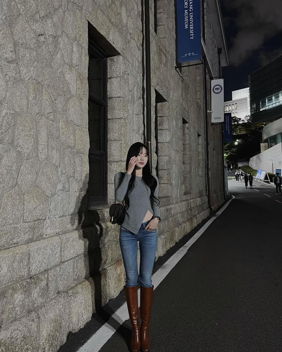 언니들처럼 청바지에 롱부츠👖👢 이미지