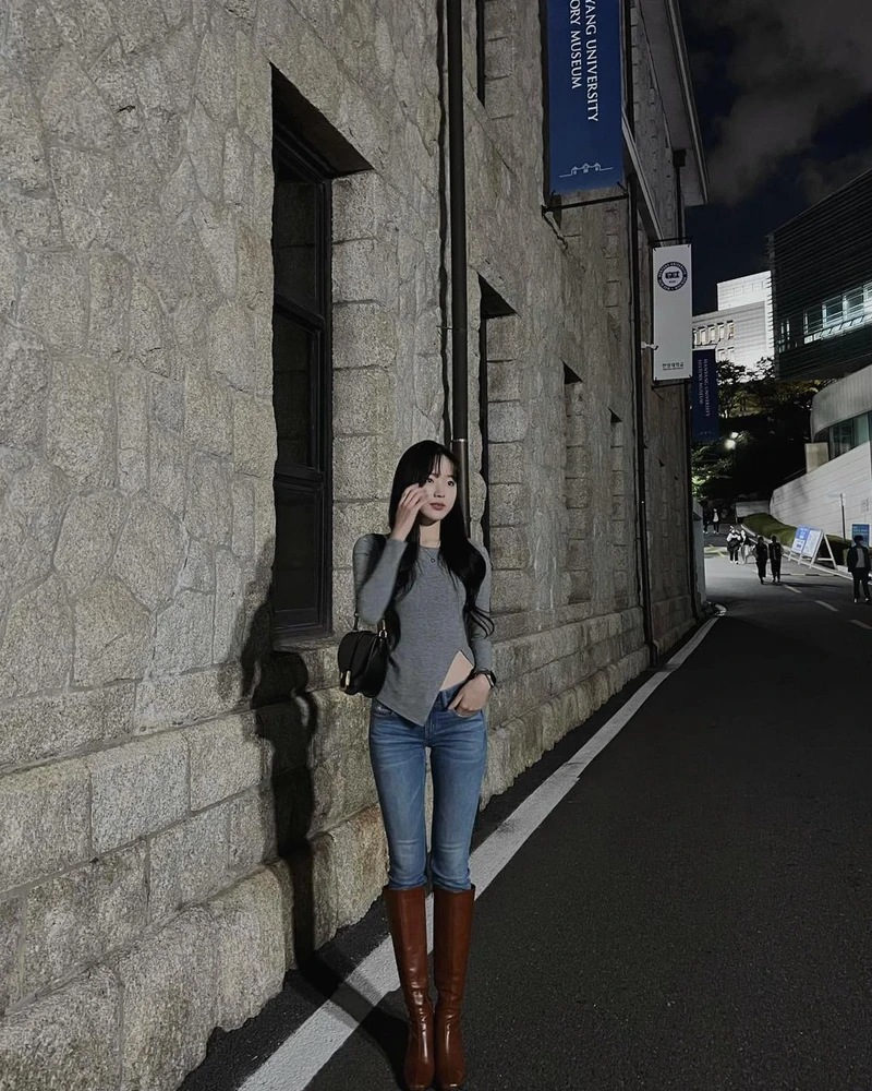 언니들처럼 청바지에 롱부츠👖👢 이미지1