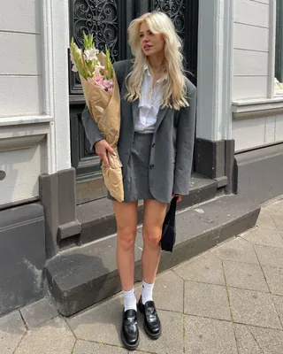 시크한 그레이🩶블레이저 코디✉️ 이미지