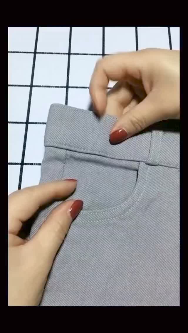 바지 허리 간편하게 줄이는 꿀팁🪡 이미지