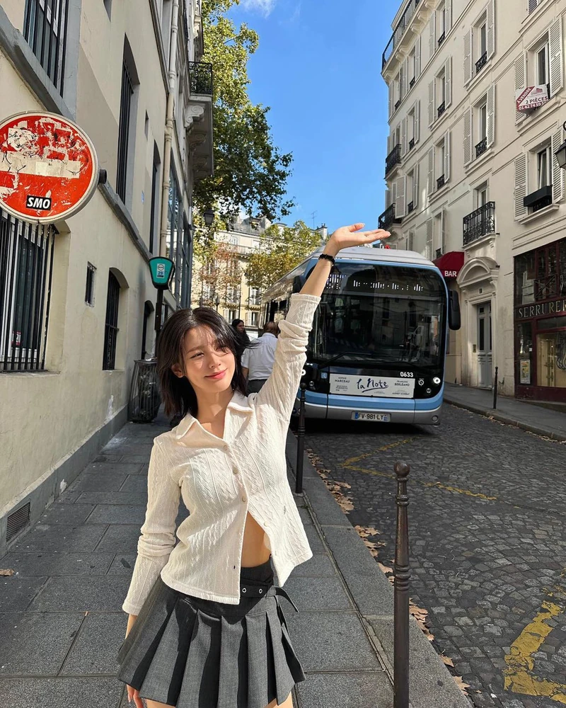 카라 가디건으로 러블리하게🤍🩷 이미지1
