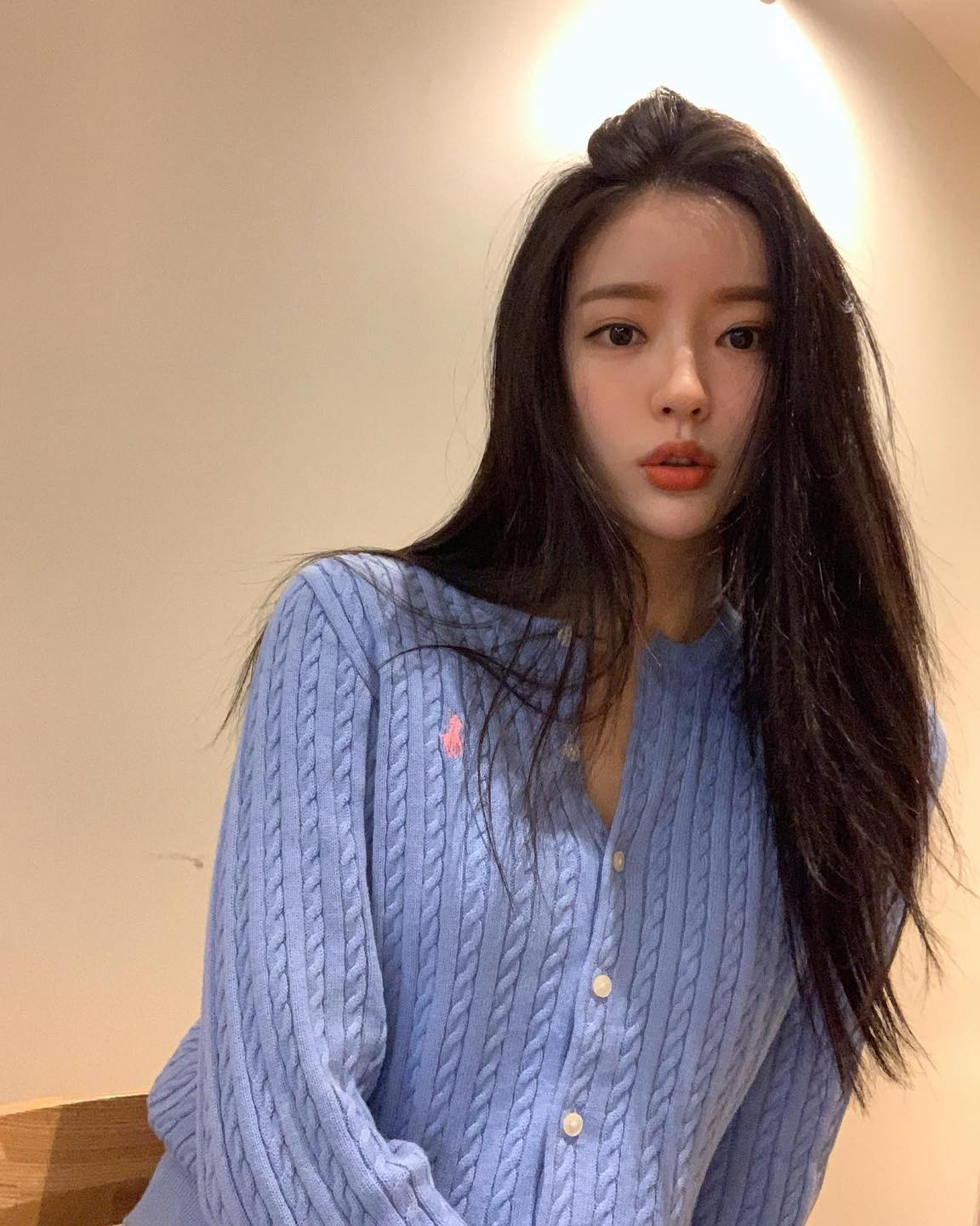 폴로 꽈배기니트 가디건 감성🧶💙 이미지4