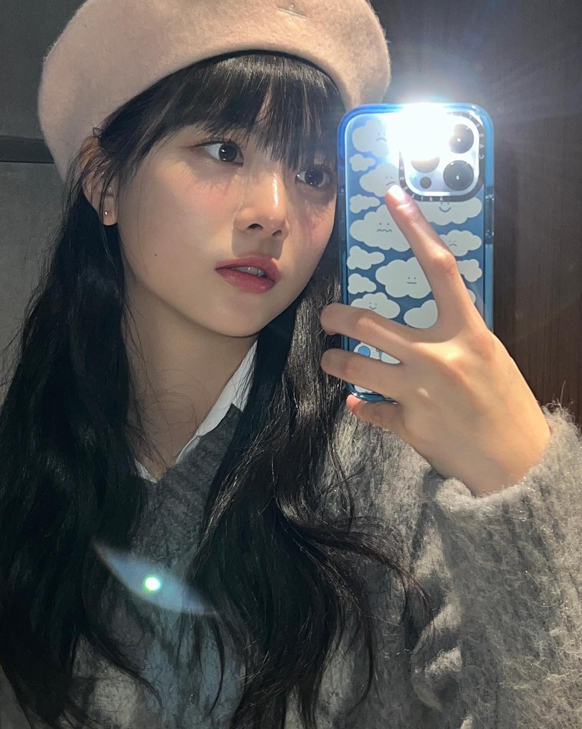 브이넥 니트엔 셔츠 레이어드🥣🩶 이미지6