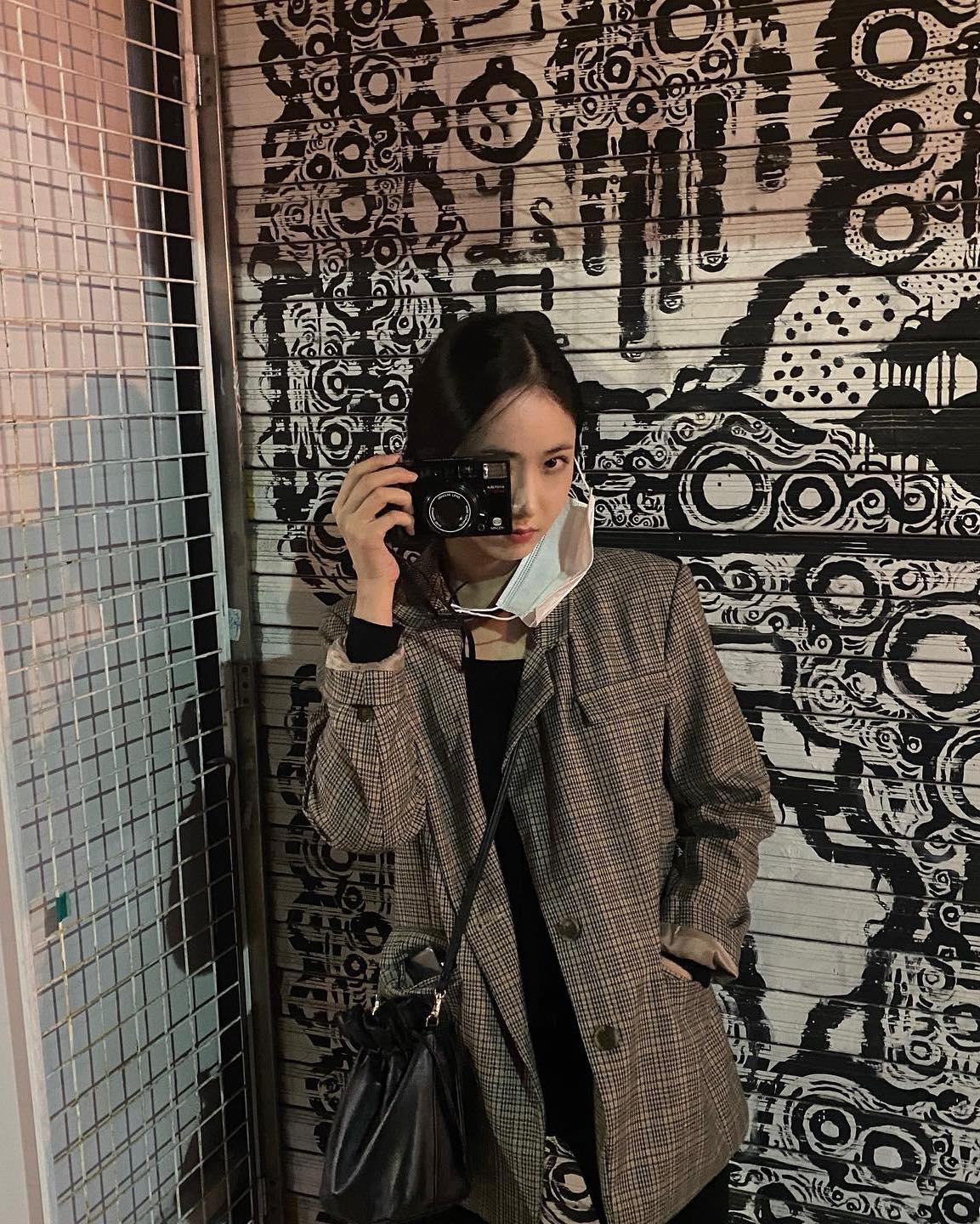 가을향 물씬🏁🤎브라운 체크자켓 이미지9