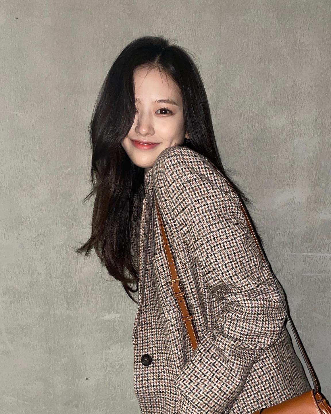 가을향 물씬🏁🤎브라운 체크자켓 이미지6