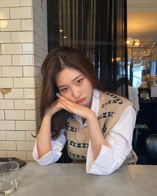 가을 클래식룩🥠셔츠+니트조끼 이미지