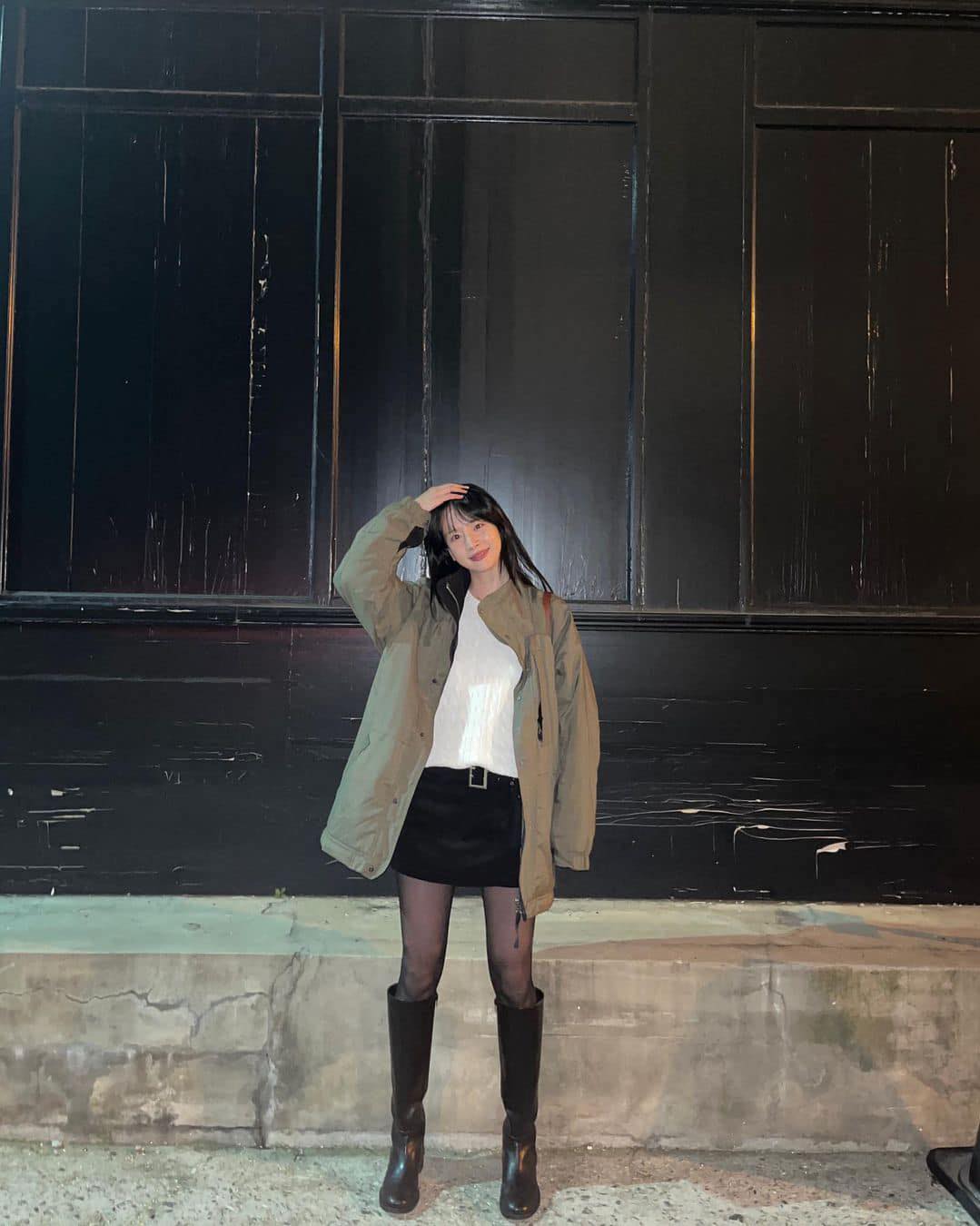가을무드 스커트에 롱부츠🍂👢 이미지