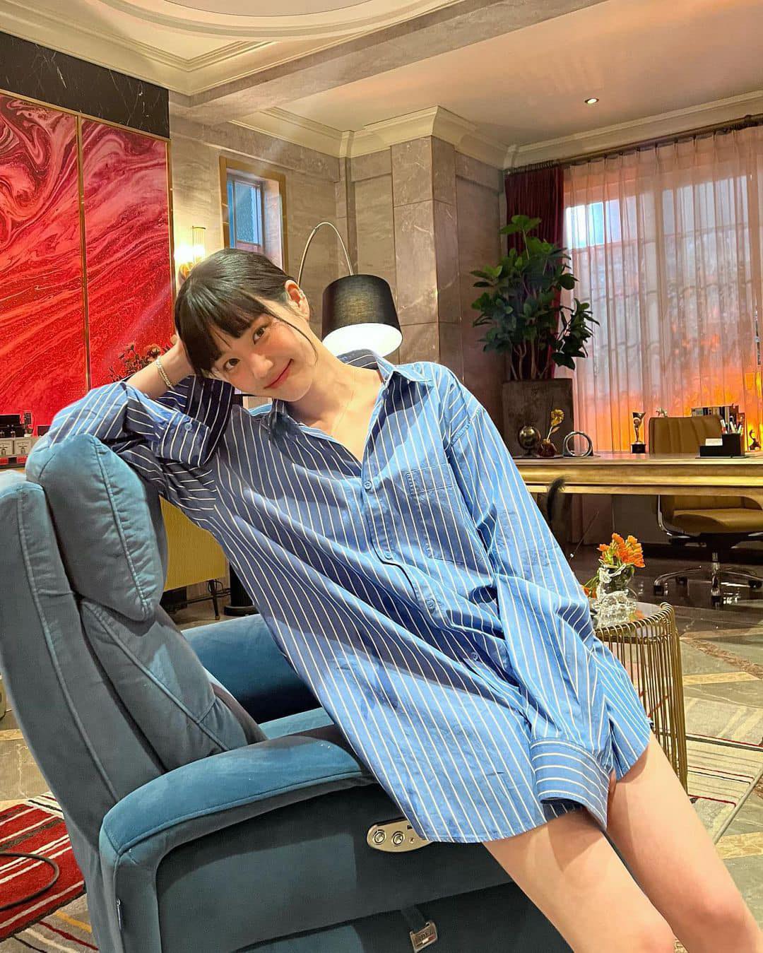 여리여리한🩵@오버핏셔츠👔 이미지