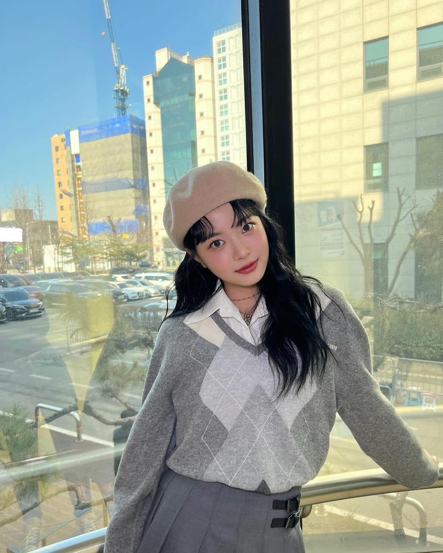 가을 필수 아가일 니트🧶🩶 이미지6