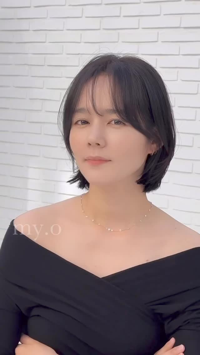 단발하고 더 어려진 한가인🫢🖤 이미지