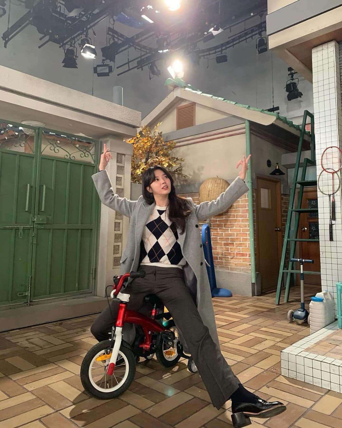 가을 필수 아가일 니트🧶🩶 이미지4
