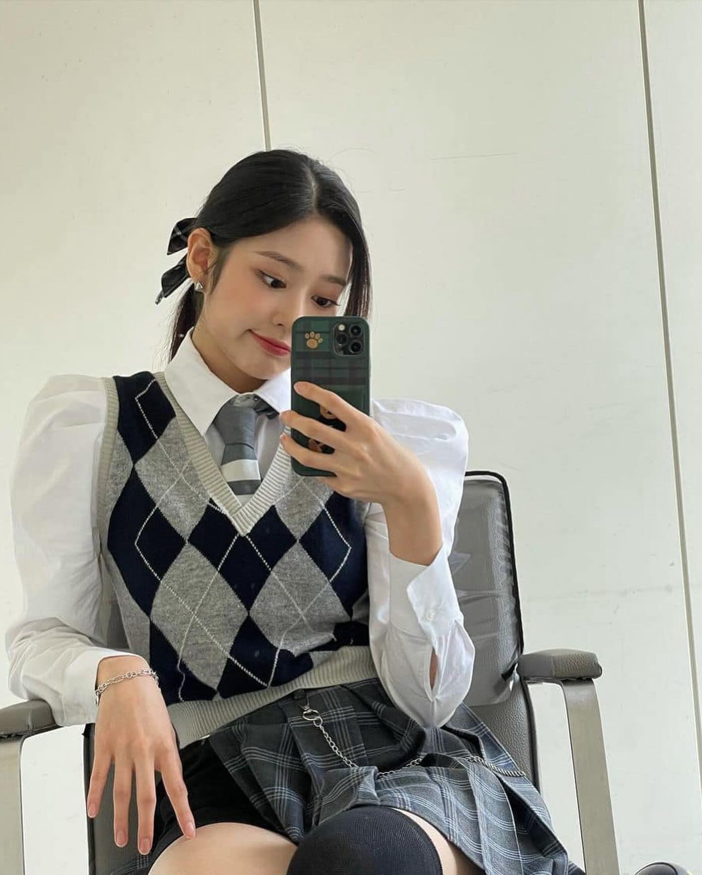 가을 필수 아가일 니트🧶🩶 이미지1