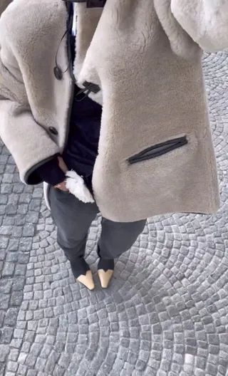요즘 핫해 핫해🐻❄️🖤망고 테디 코트 이미지