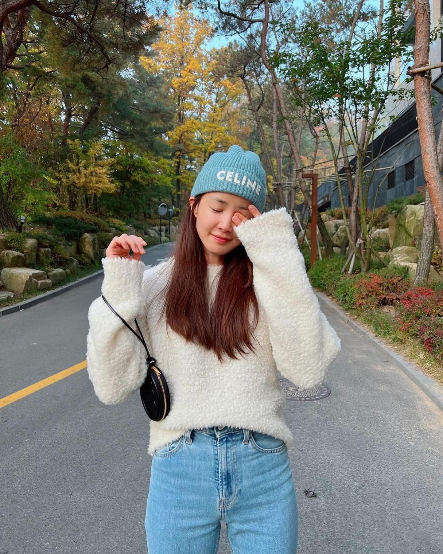 폭닥한 니트&비니🥣🤎색감 조합 이미지