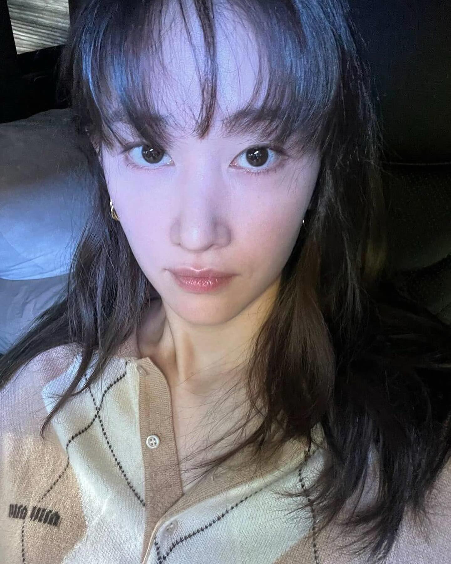 귀여운 미우미우 아가일 니트❤️♦️ 이미지