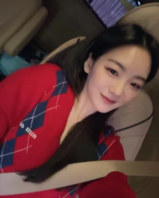 귀여운 미우미우 아가일 니트❤️♦️ 이미지
