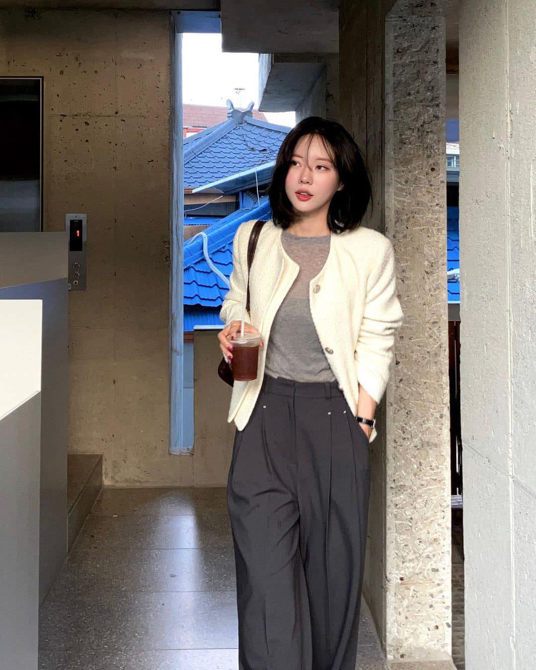출근룩 필수템 그레이 슬랙스🩶 이미지3