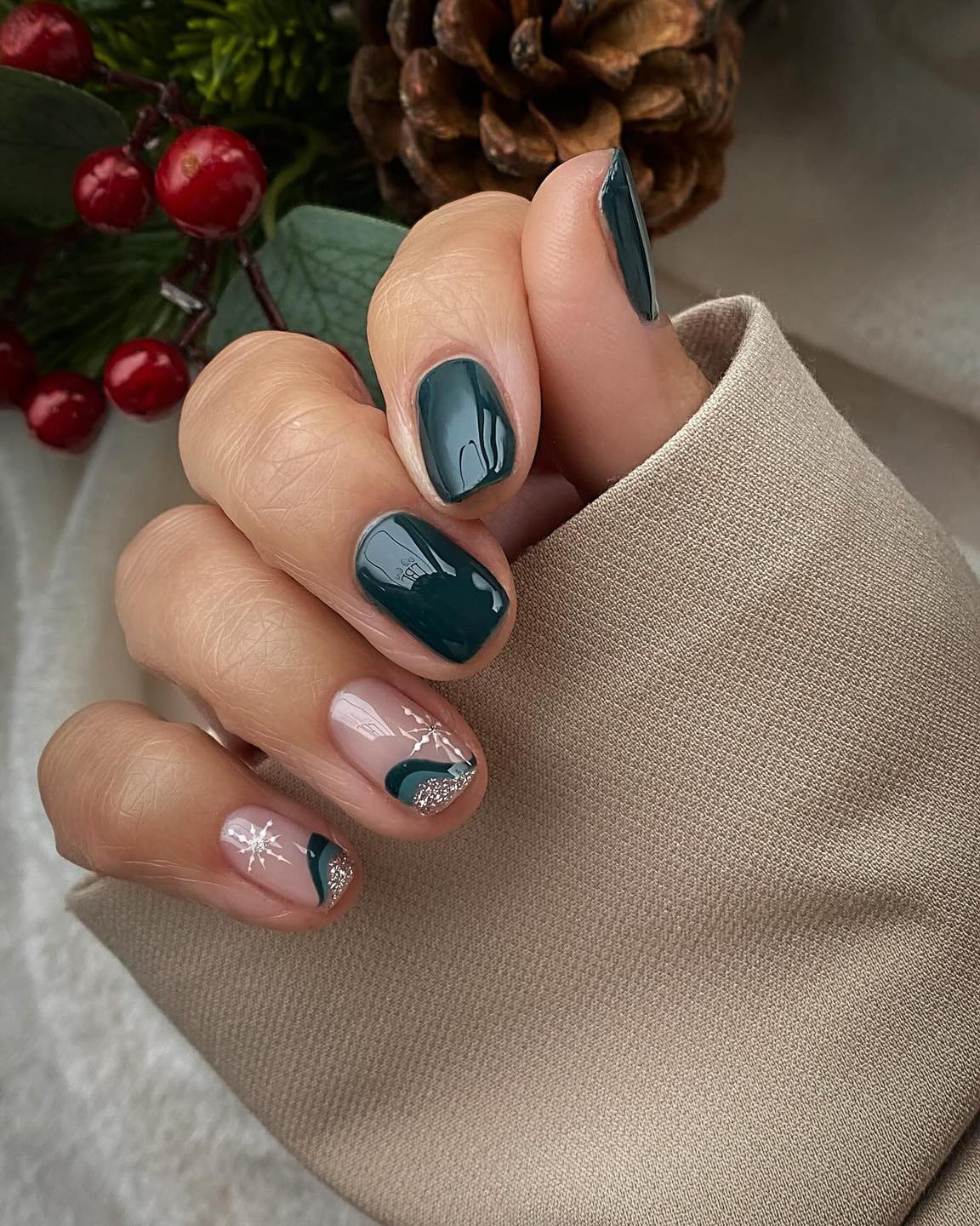 크리스마스 네일@미리 준비🎄💅🏻 이미지