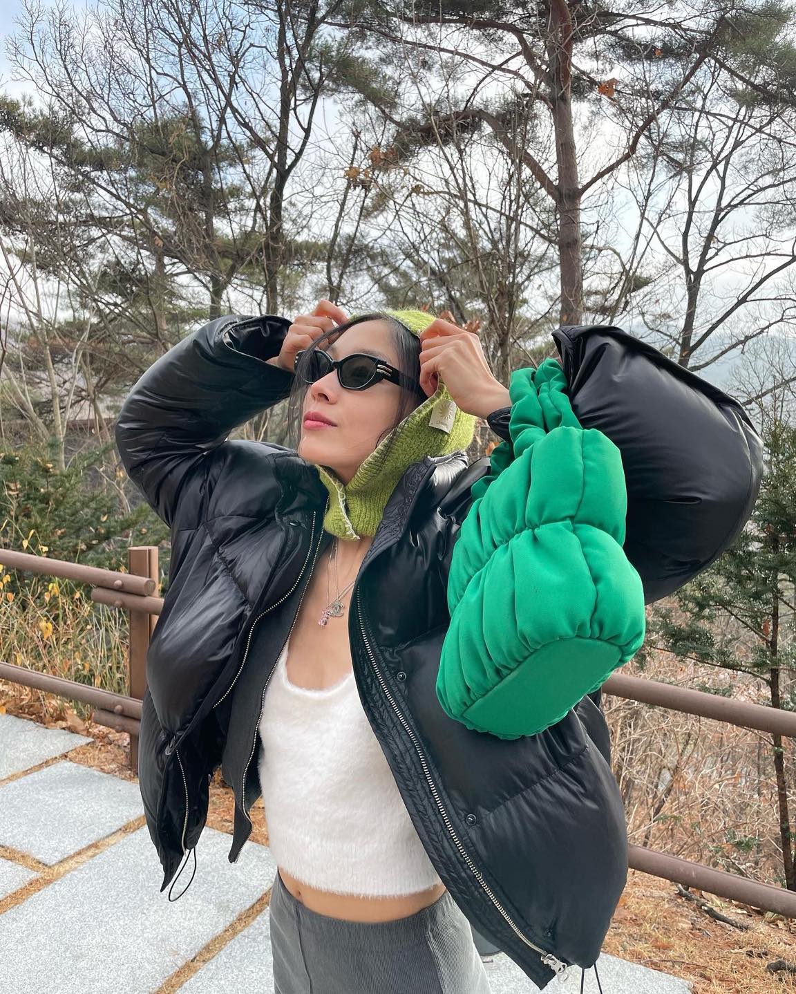따뜻하게🤎🖤패딩에 바라클라바 이미지7