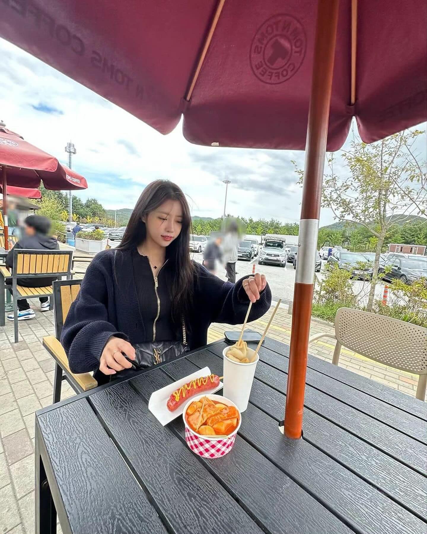 겨울에도 청순하게❄️🤍니트집업 이미지