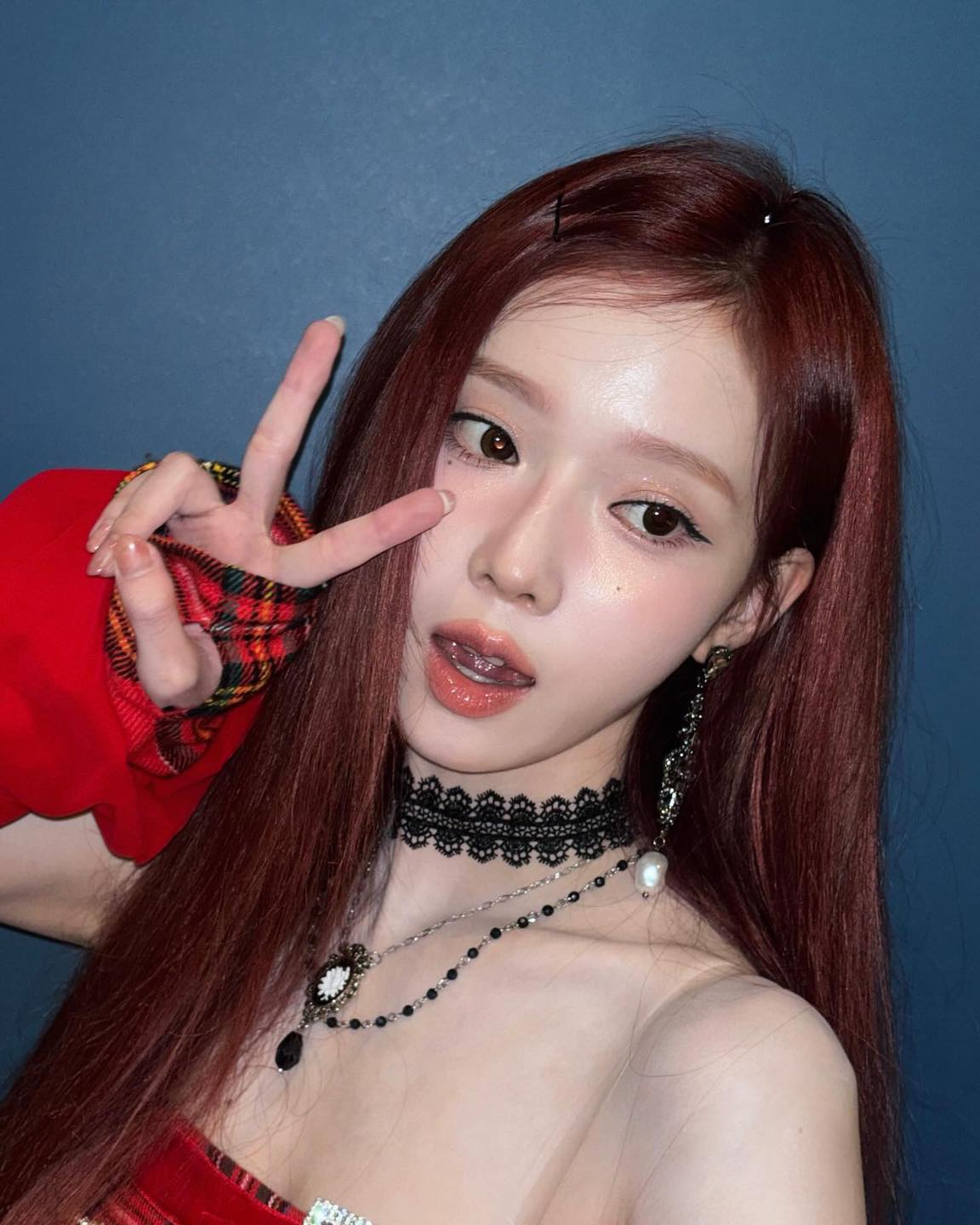 올겨울 핫한 헤어 컬러는@레드❤️🔥 이미지