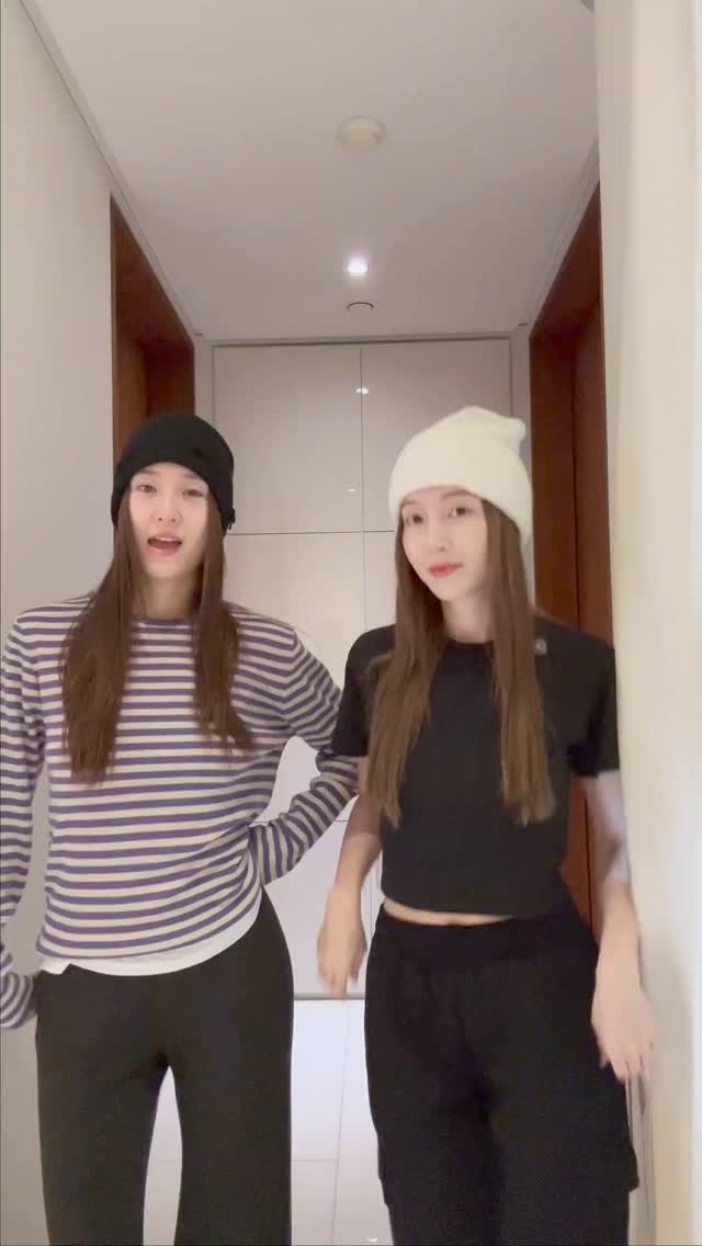 정자매 댄스챌린지👯‍♀️@비니쓰고 귀엽게🐼 이미지