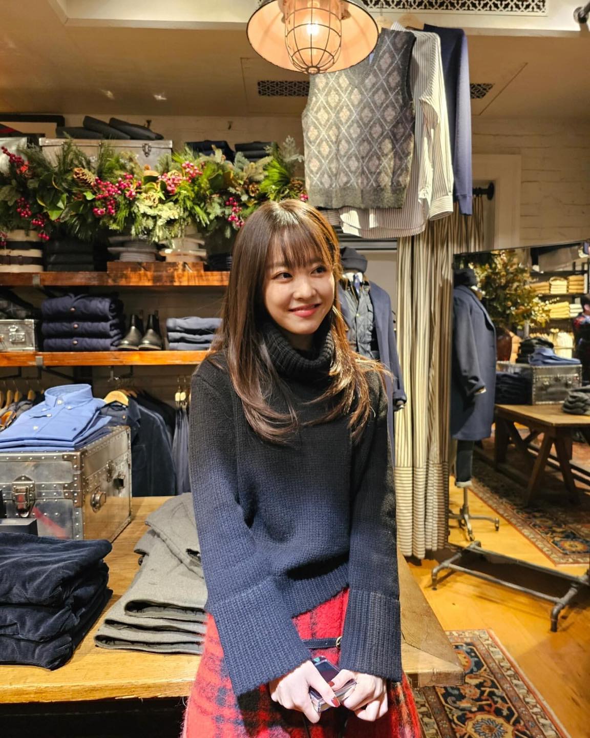 연말 감성은@체크 스커트🏁❤️ 이미지