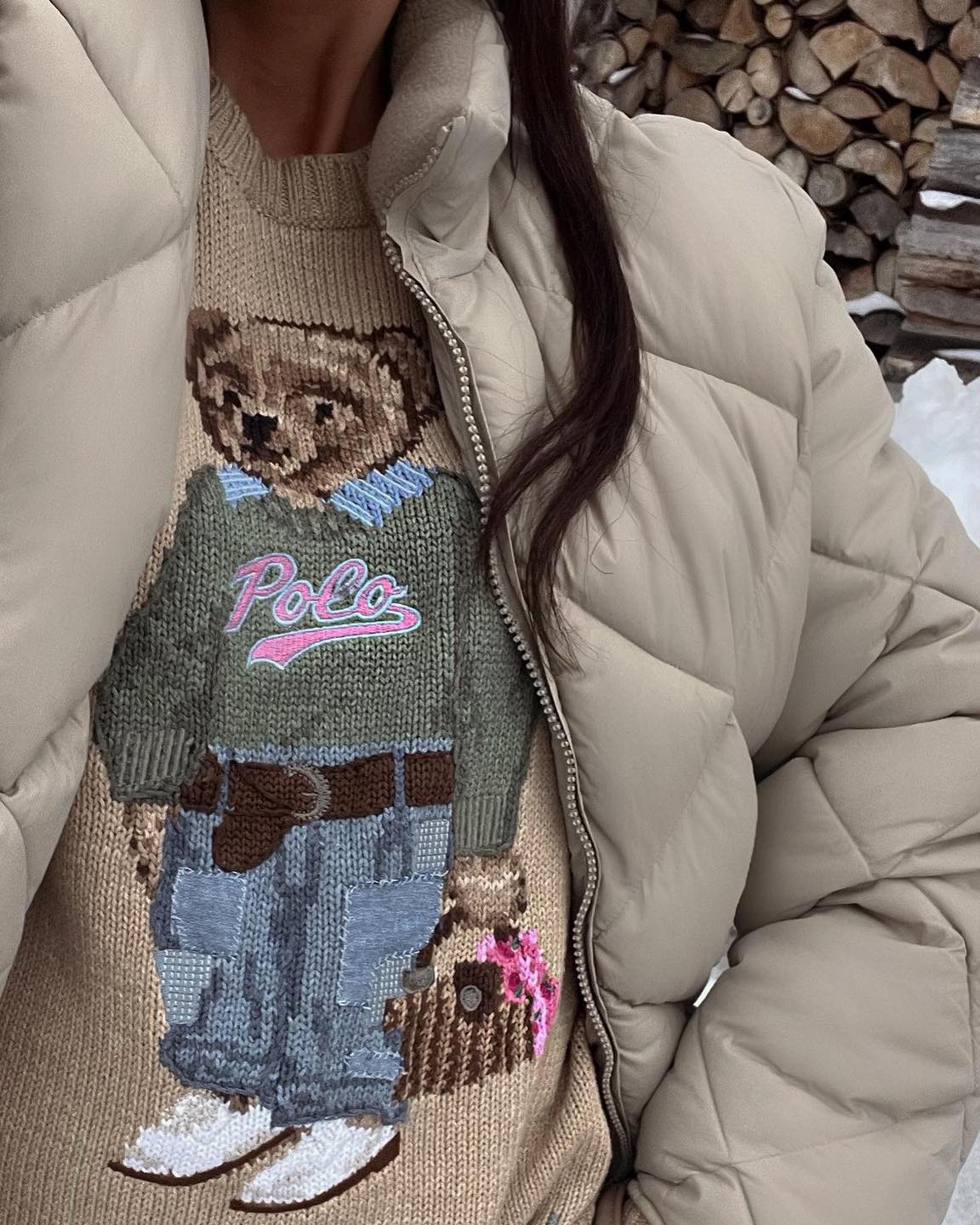 귀여운 포근 감성🐻폴로 베어니트 이미지