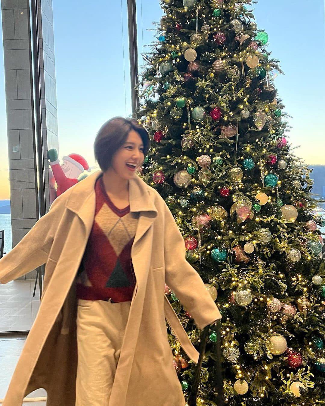 프레피 무드♦️🤍브이넥 아가일 이미지