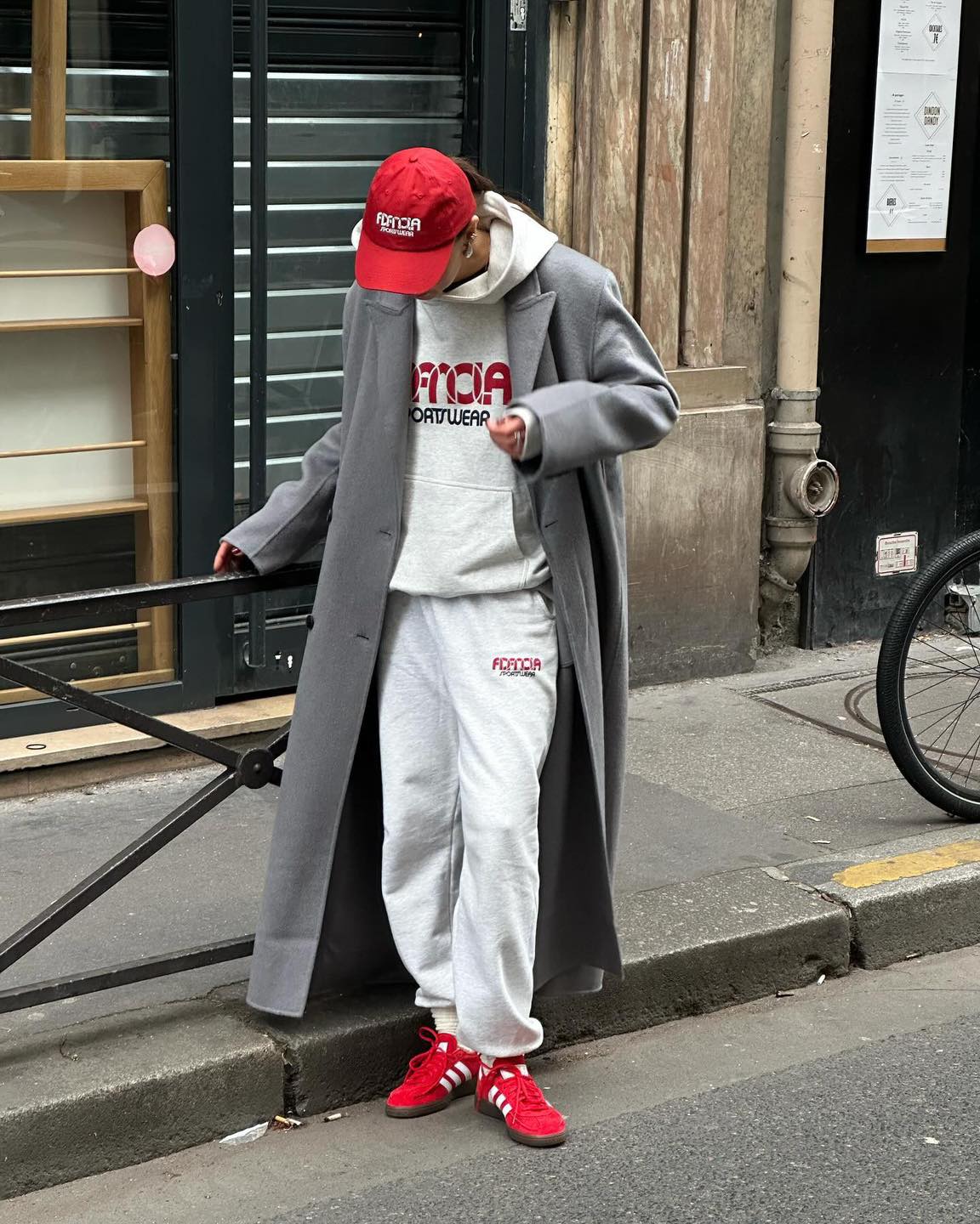 셋업에 롱코트🧥꾸안꾸 완성🩶 이미지