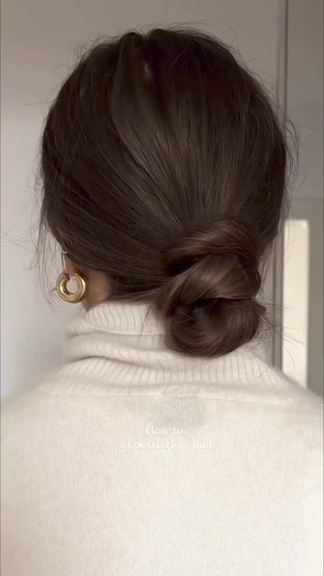 앞으로 로우번은 이렇게 묶기✨ 이미지