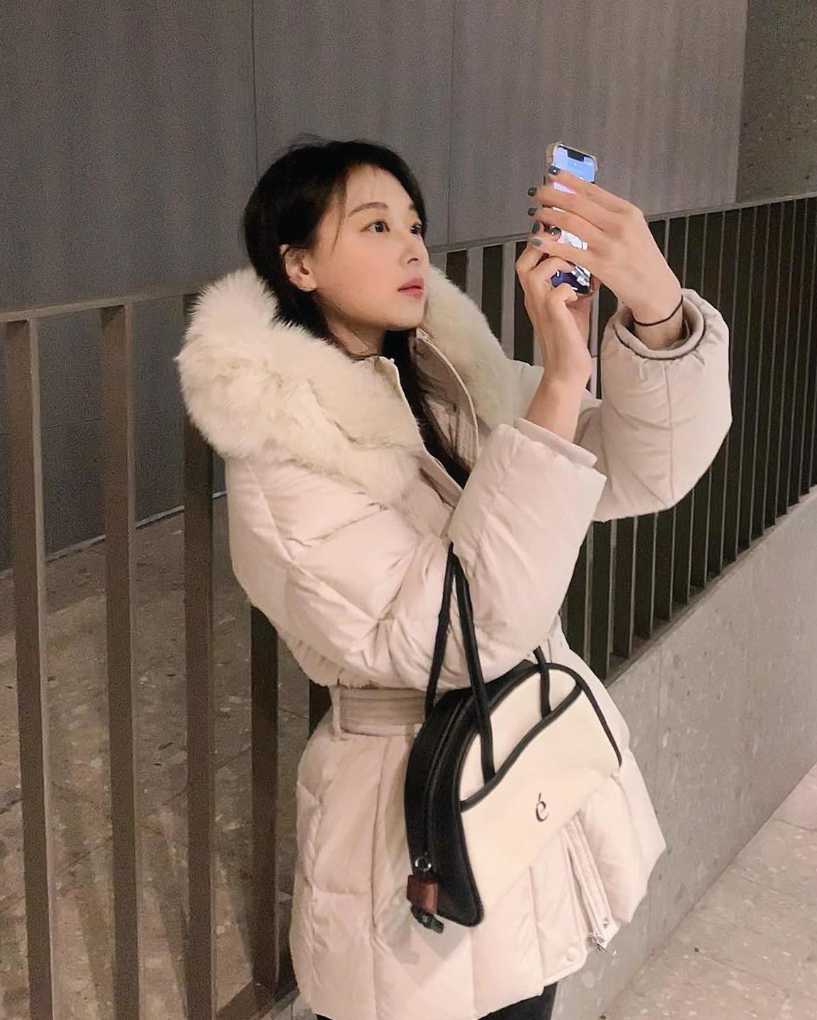 이쁜 허리핏 포인트🤍벨티드 패딩 이미지