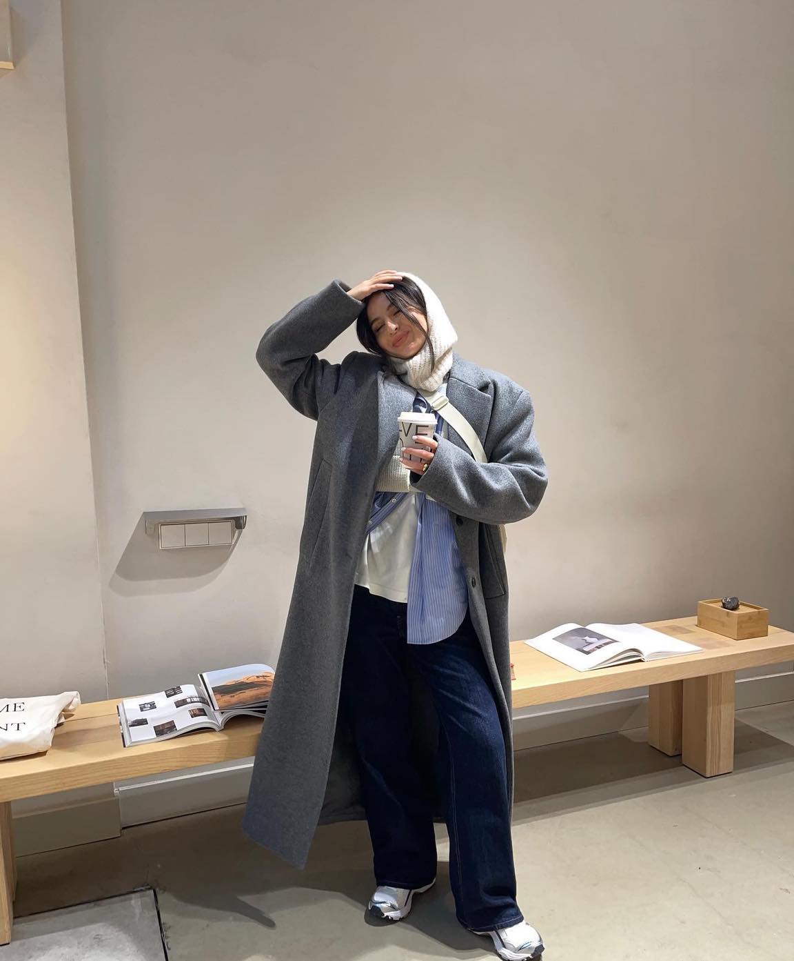 롱코트&운동화👟캐주얼 코디🩶 이미지5