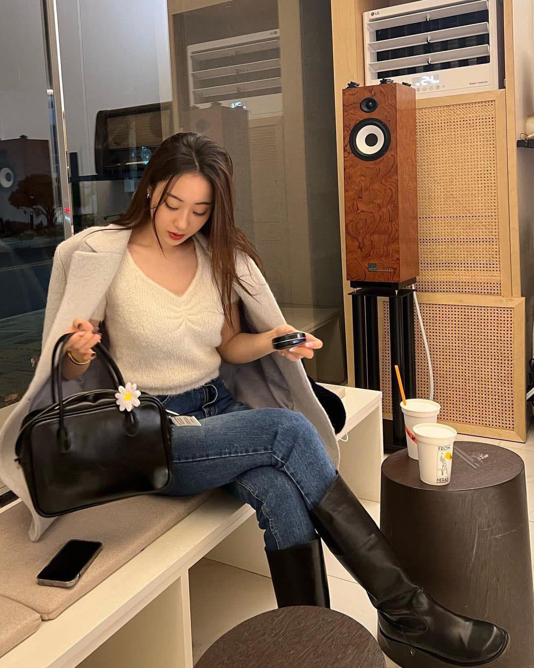 롱부츠에 스키니 넣입👢👖 이미지