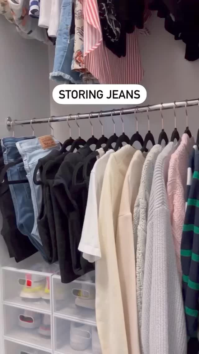 앞으로 청바지 보관은 이렇게👖@꿀팁저장🔍 이미지