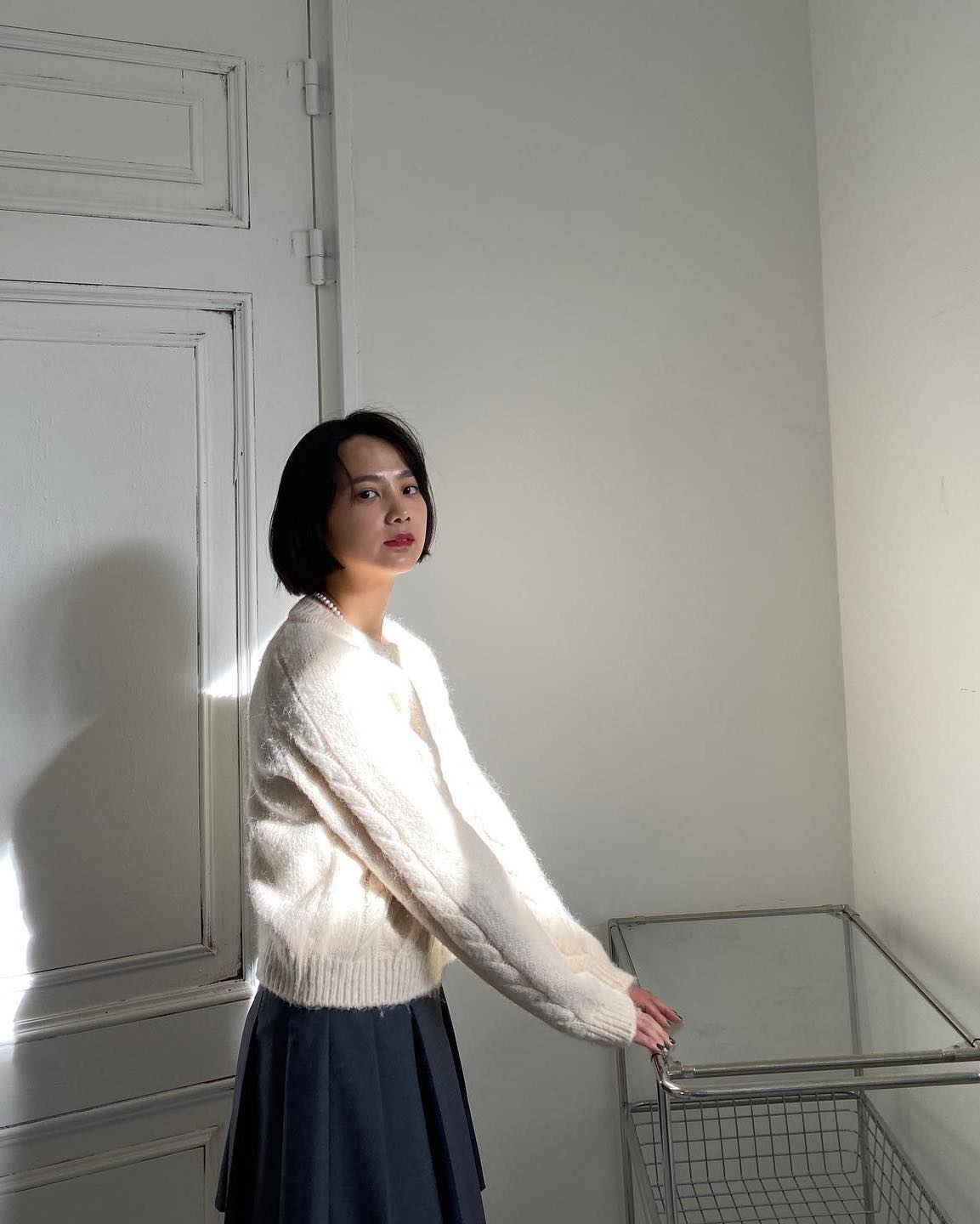 겨울엔 폭닥한 아이보리 니트🧶🤍 이미지