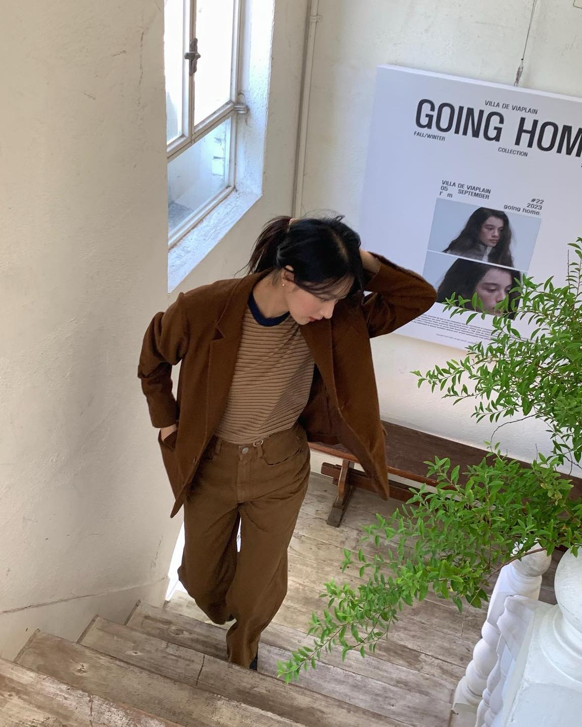 올해 많이 볼 컬러🤎브라운팬츠 이미지3