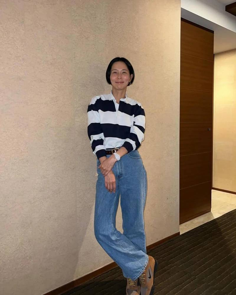 너드미 정석템👩🏻🏫🏇폴로셔츠 코디 이미지2