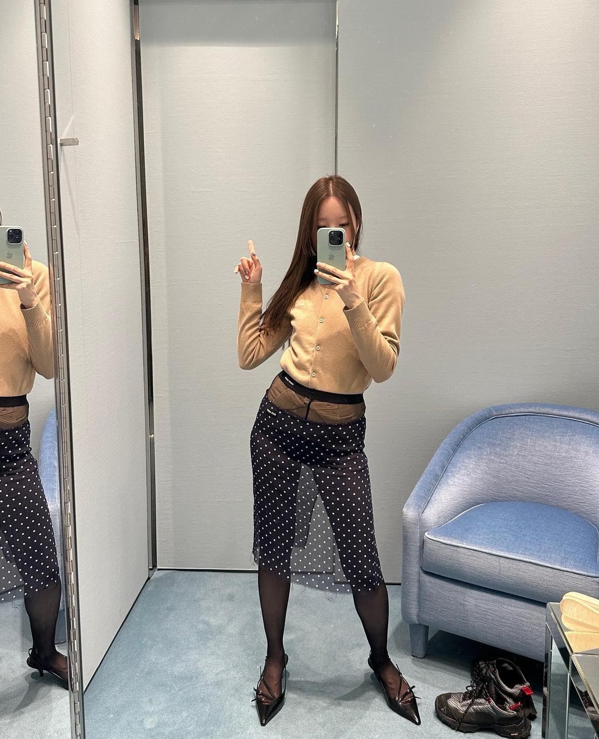 시스루 스커트🫣🤍@할수있어?! 이미지