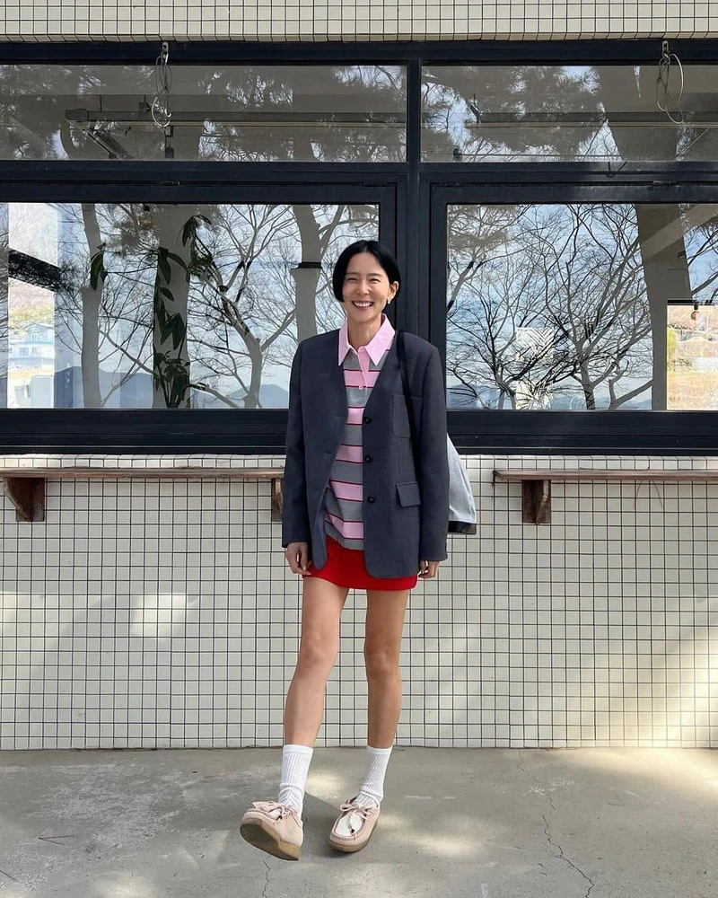 너드미 정석템👩🏻🏫🏇폴로셔츠 코디 이미지5