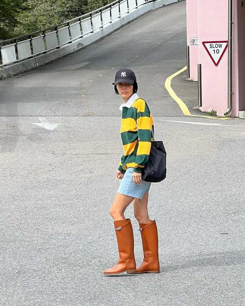 너드미 정석템👩🏻🏫🏇폴로셔츠 코디 이미지6