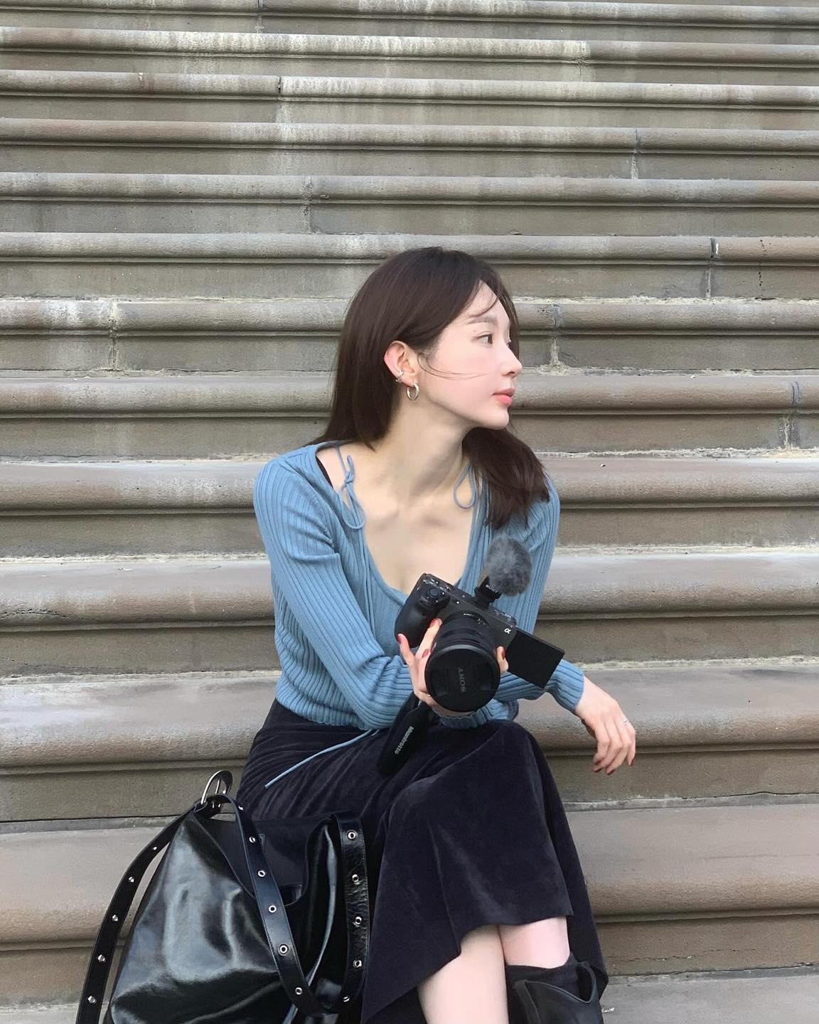 골지 니트로 여리핏 무드 코디🫧 이미지