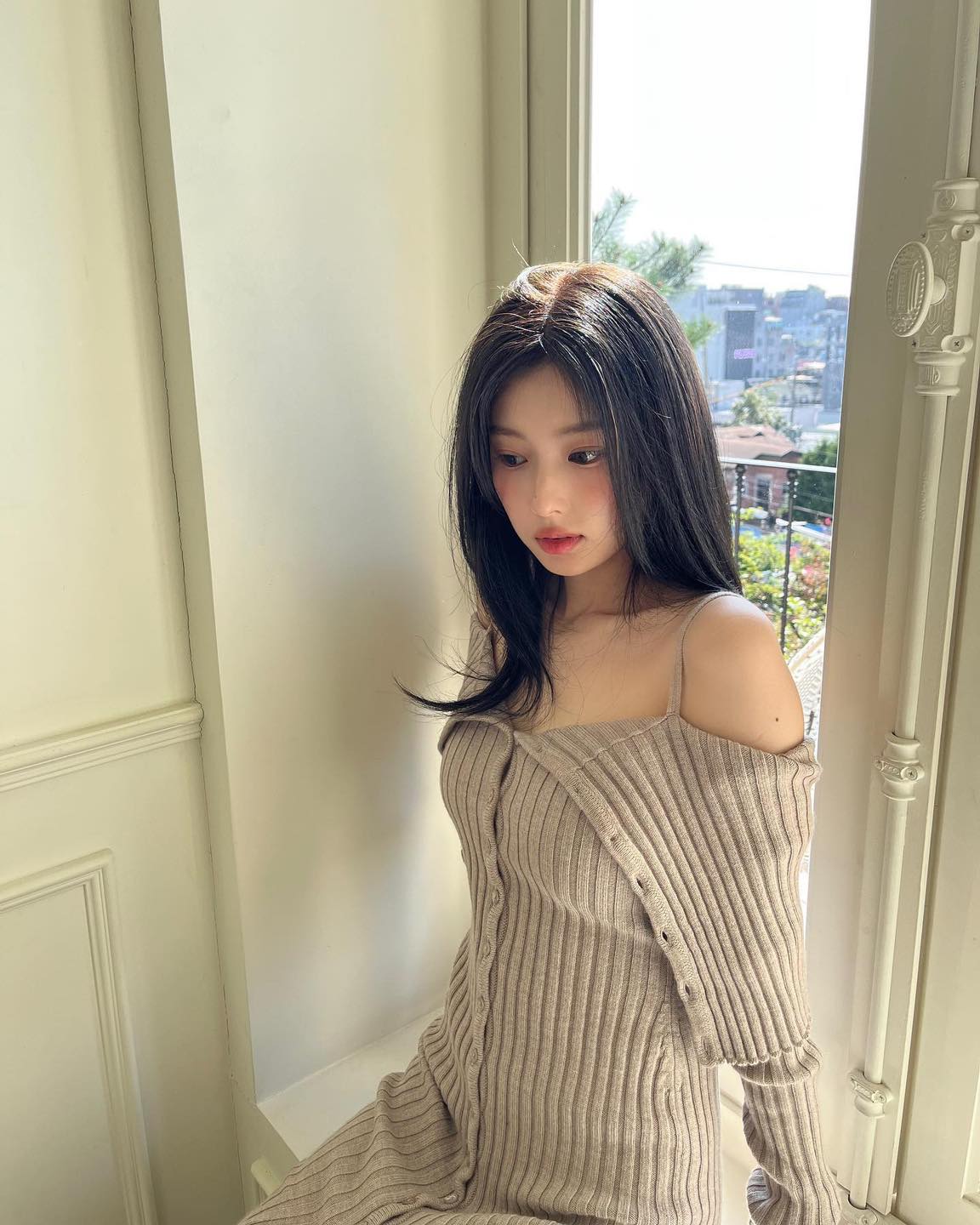 골지 니트로 여리핏 무드 코디🫧 이미지