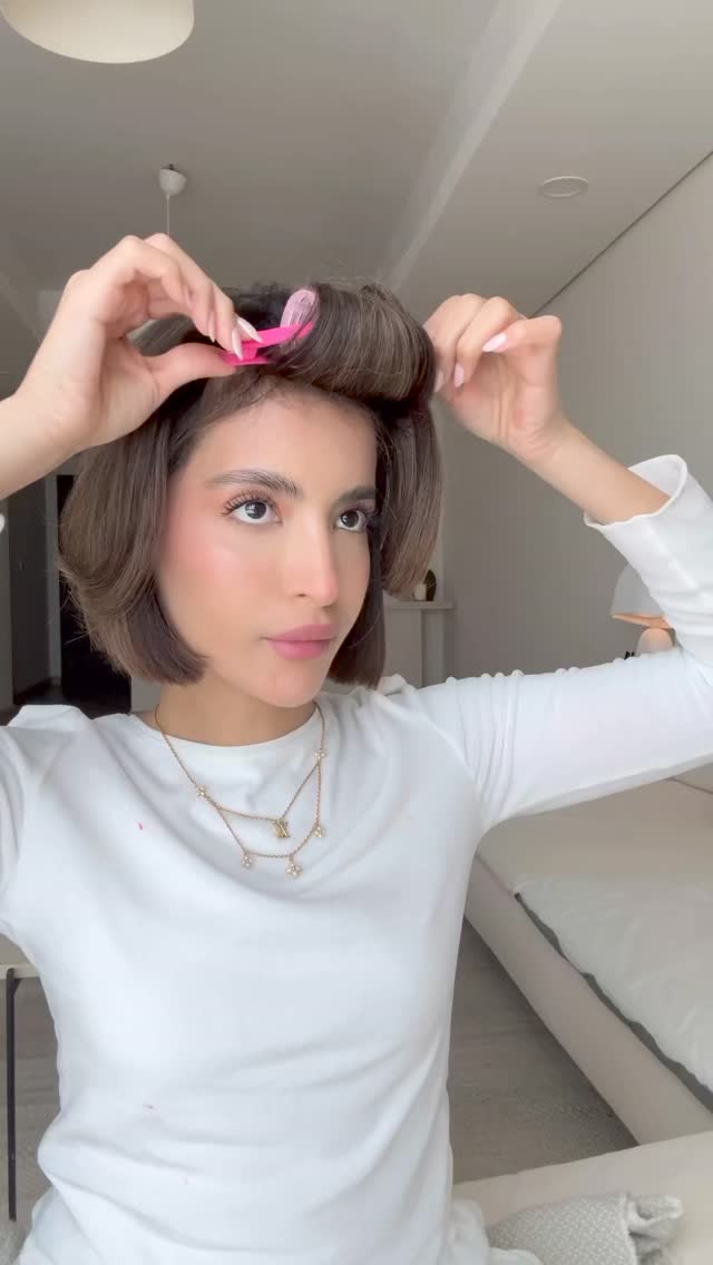 자연스러운 사이드뱅 연출하기🧡 헤어롤을 반대로 말아봐💈 이미지